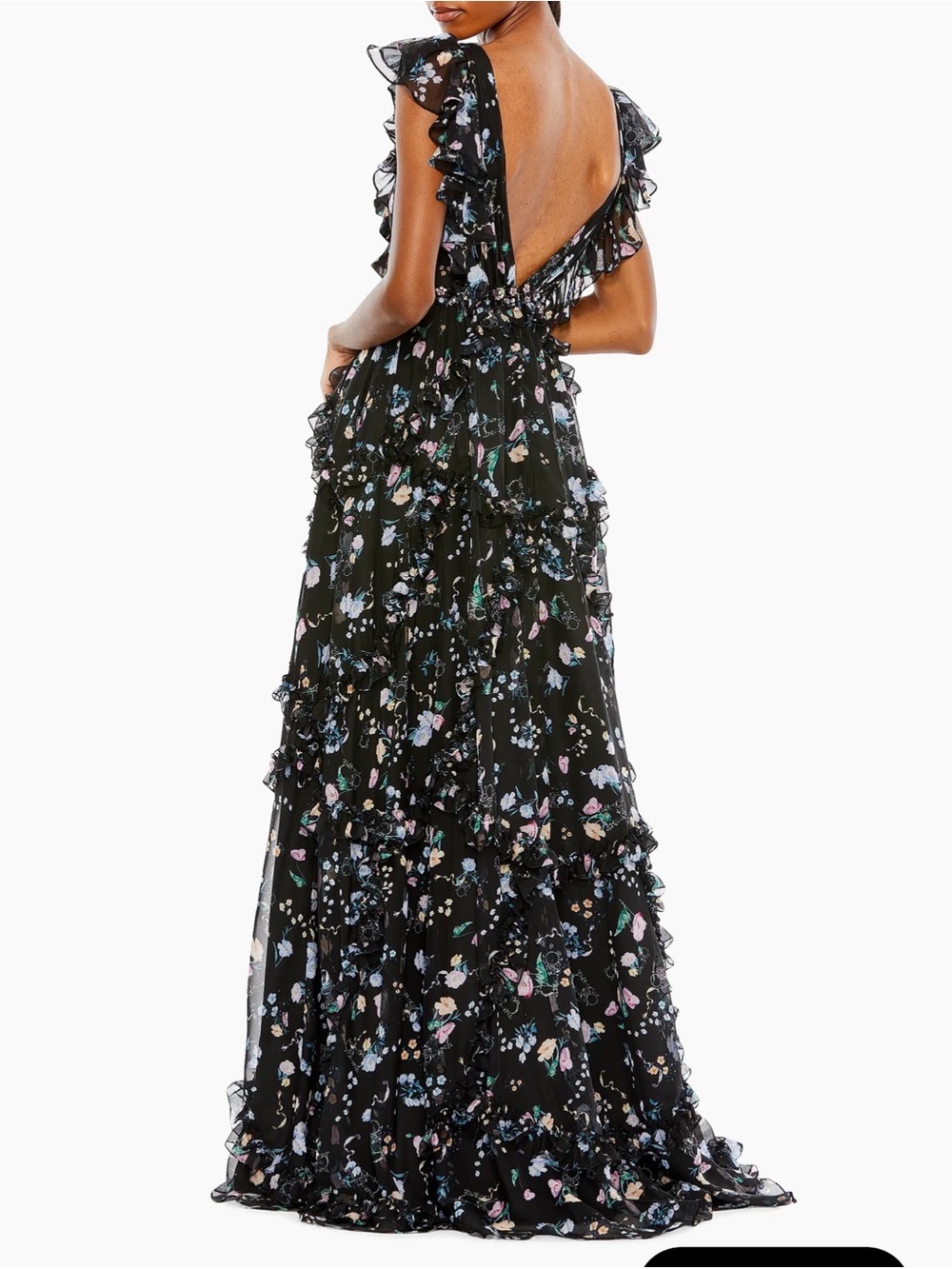NWT Mac Duggal Floral Ruffle Gown 68090 – size 14 - Picture 2 of 10